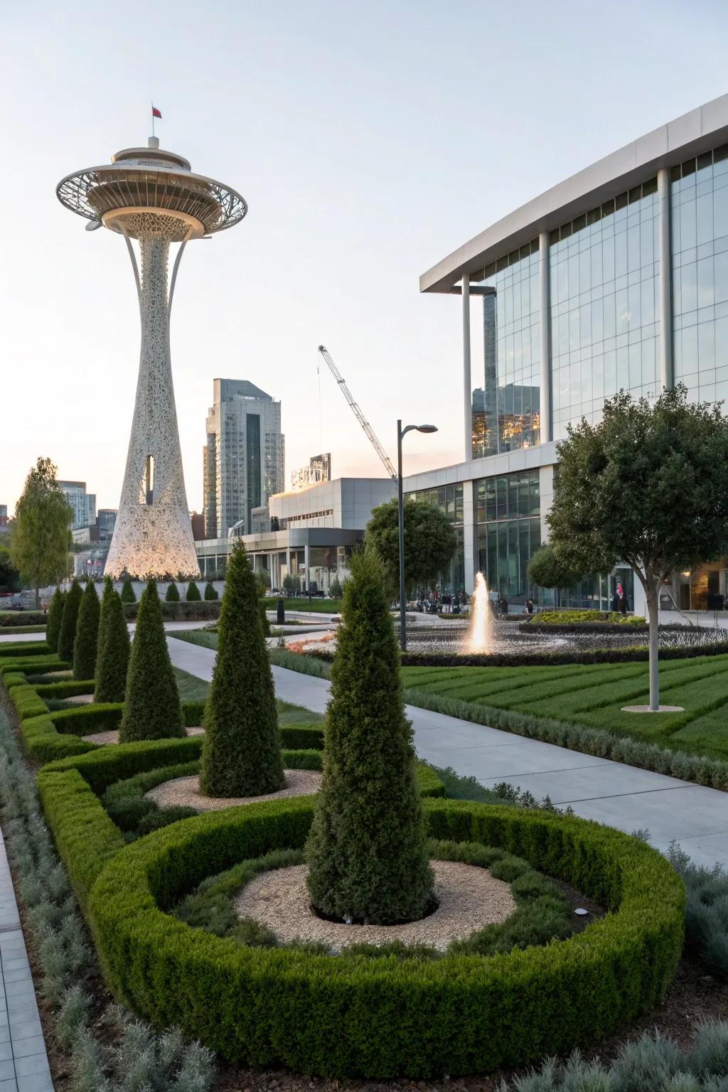 Sculptures add artistic flair and become conversation starters.