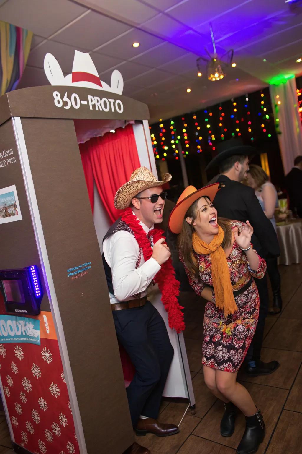 An all-around photo booth captures the lively spirit of the event in action.