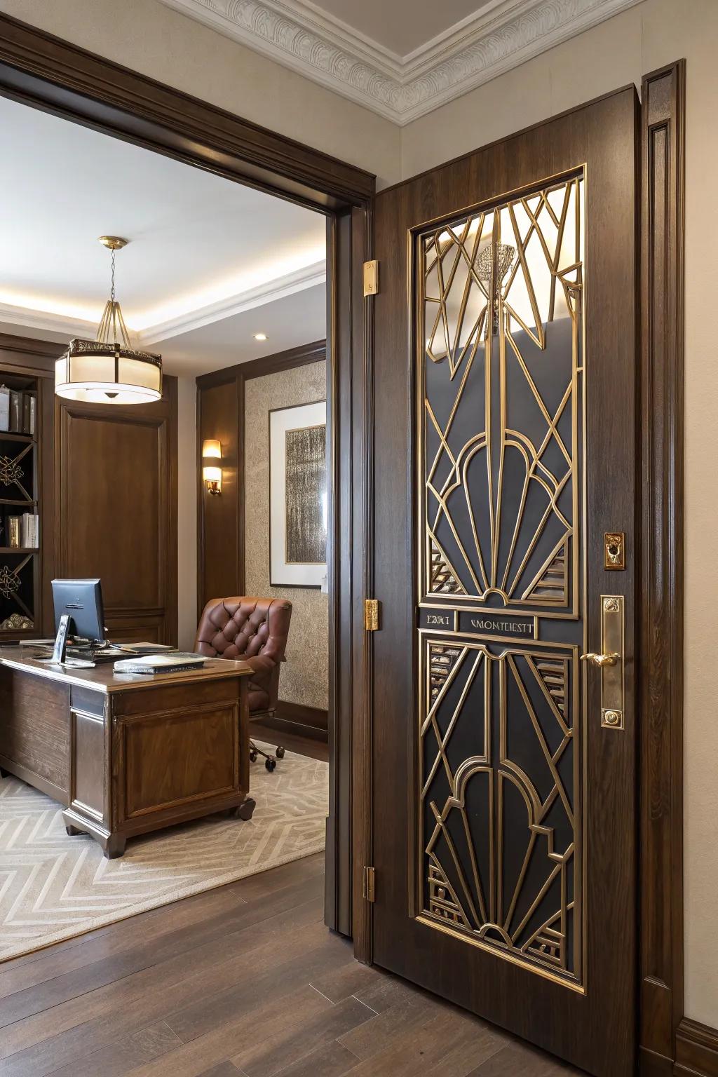 Timeless sophistication utilizing panels of deco.