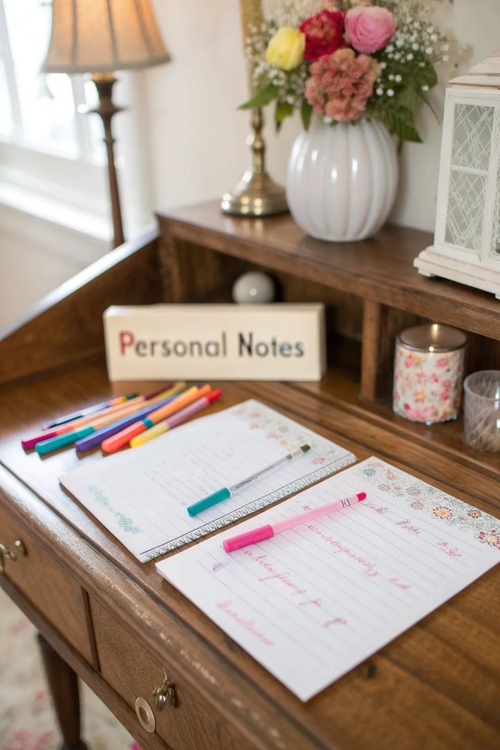 Personalized notes to add a personal touch to Easter eggs.