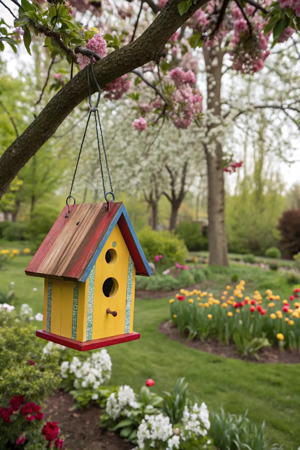 DIY aviary pigmenting for a colorful garden.