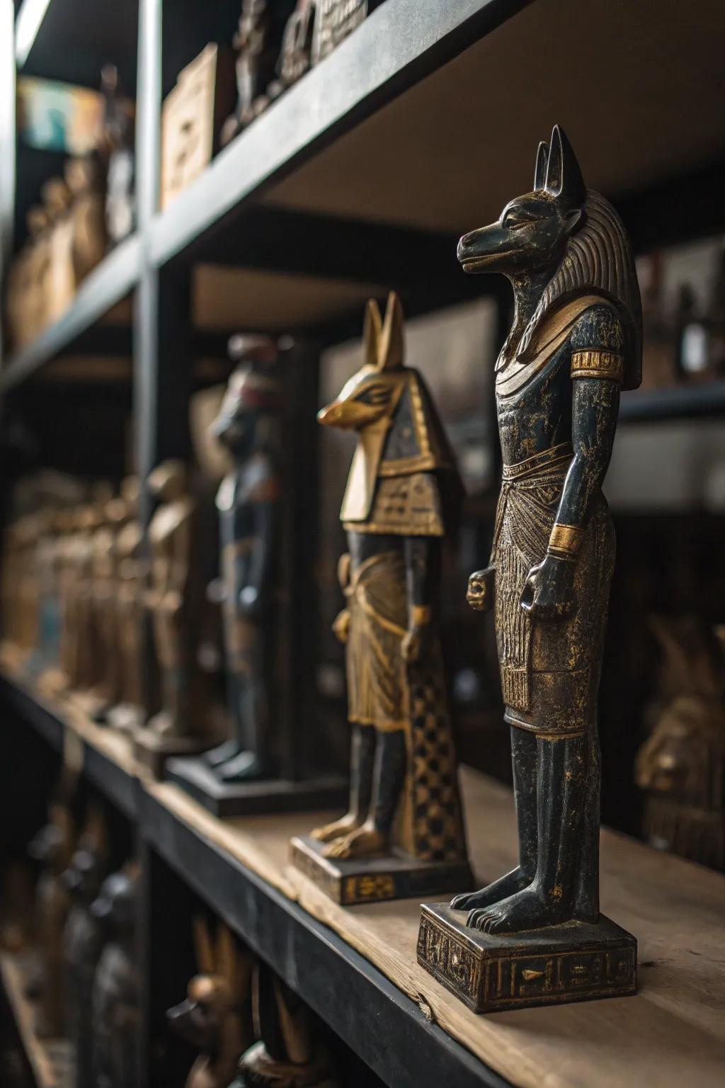 Figures add mythological intrigue to your spaces.