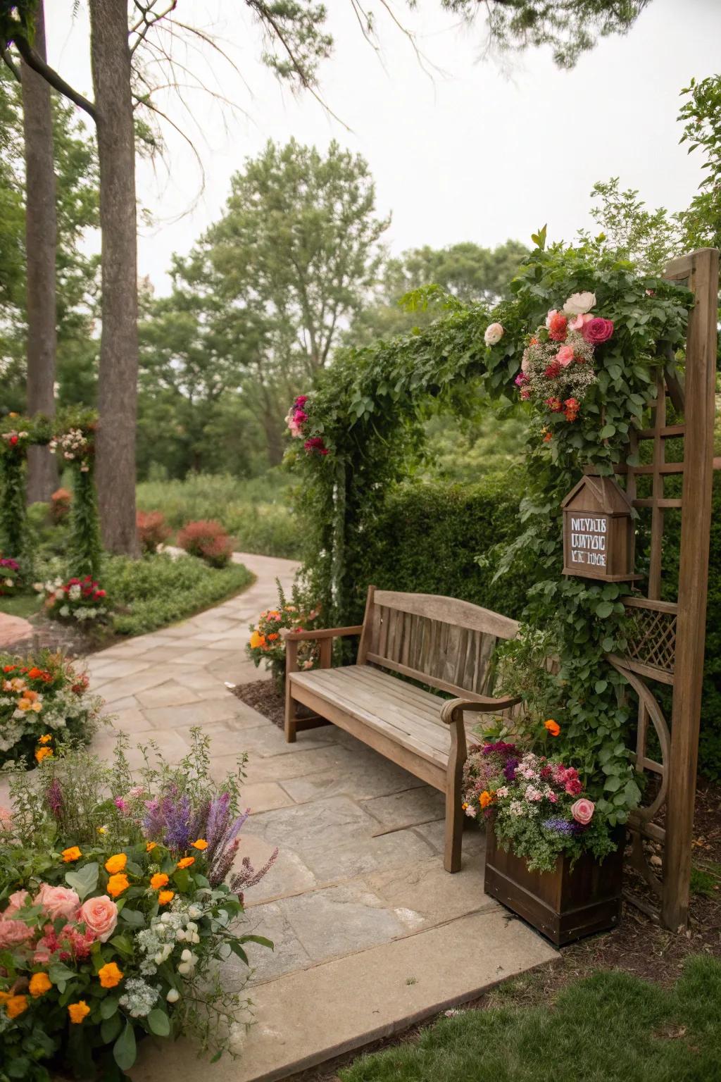 Hidden garden spaces provide intimate escapes.