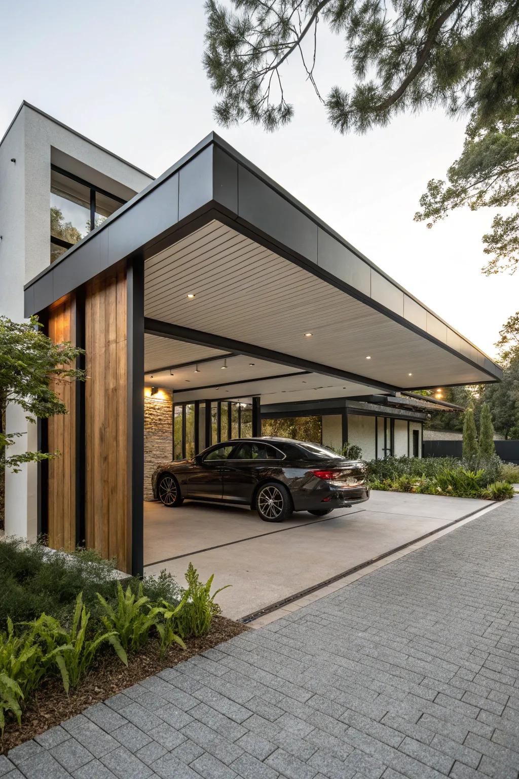 Achieve harmony through planning your carport to complement its surroundings.