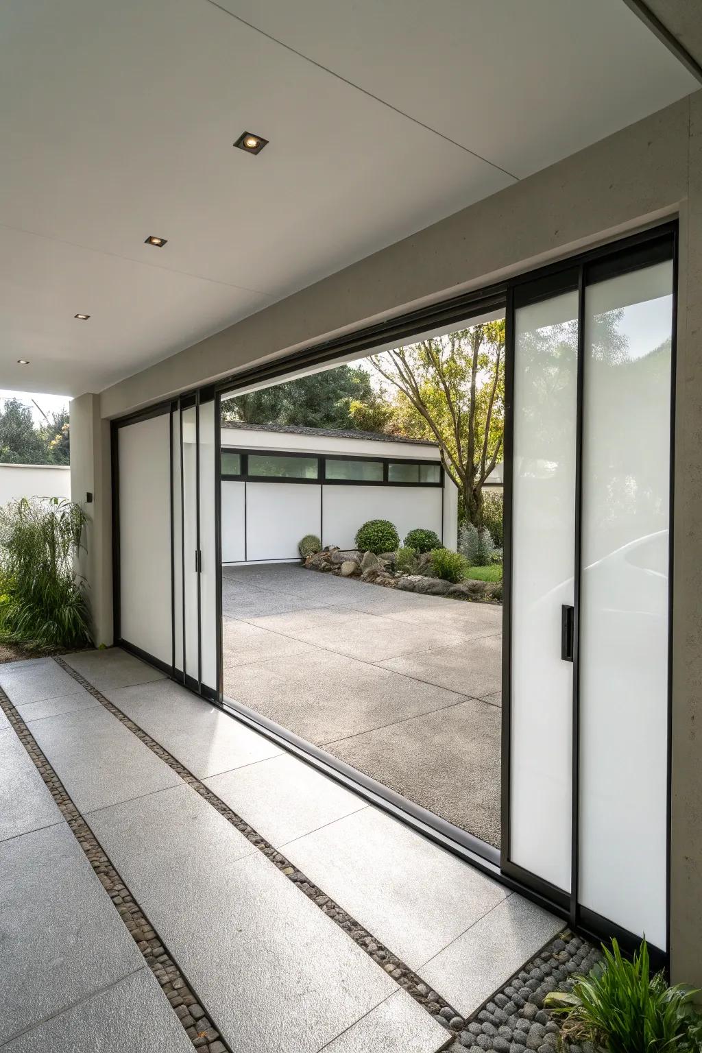 Sliding doors are great.