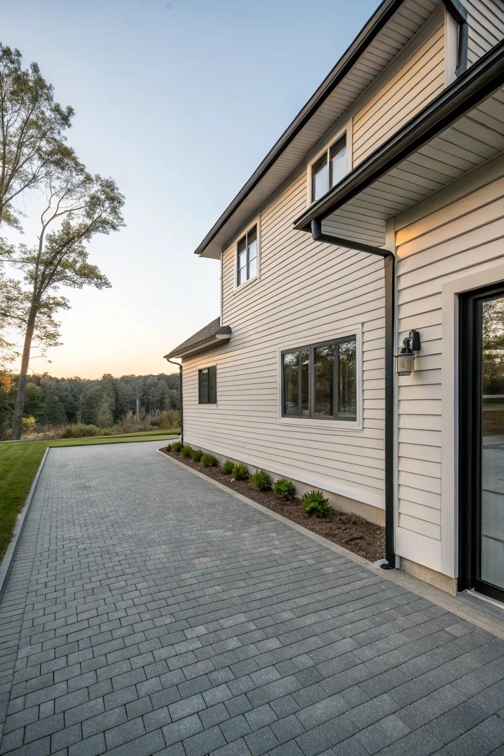 Subtle frames offer a sleek, minimalist look to window exteriors.