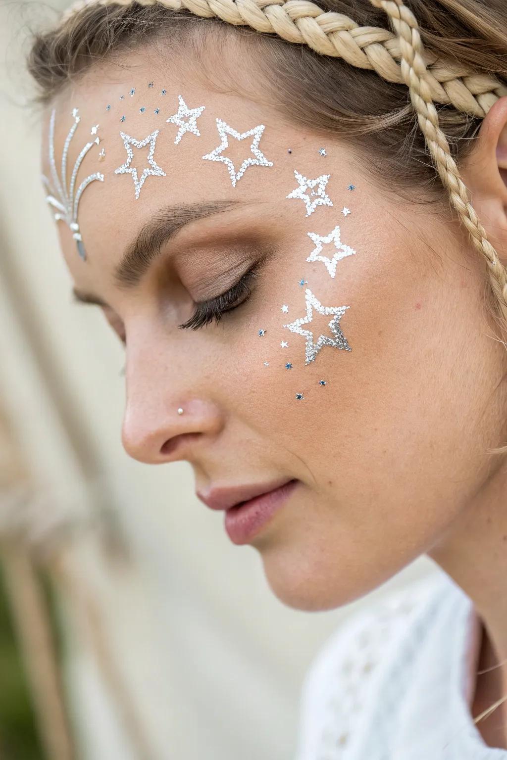 Elevate your fairy ensemble through bewitching visage paint—where artistry converges with magic. 🌟✨