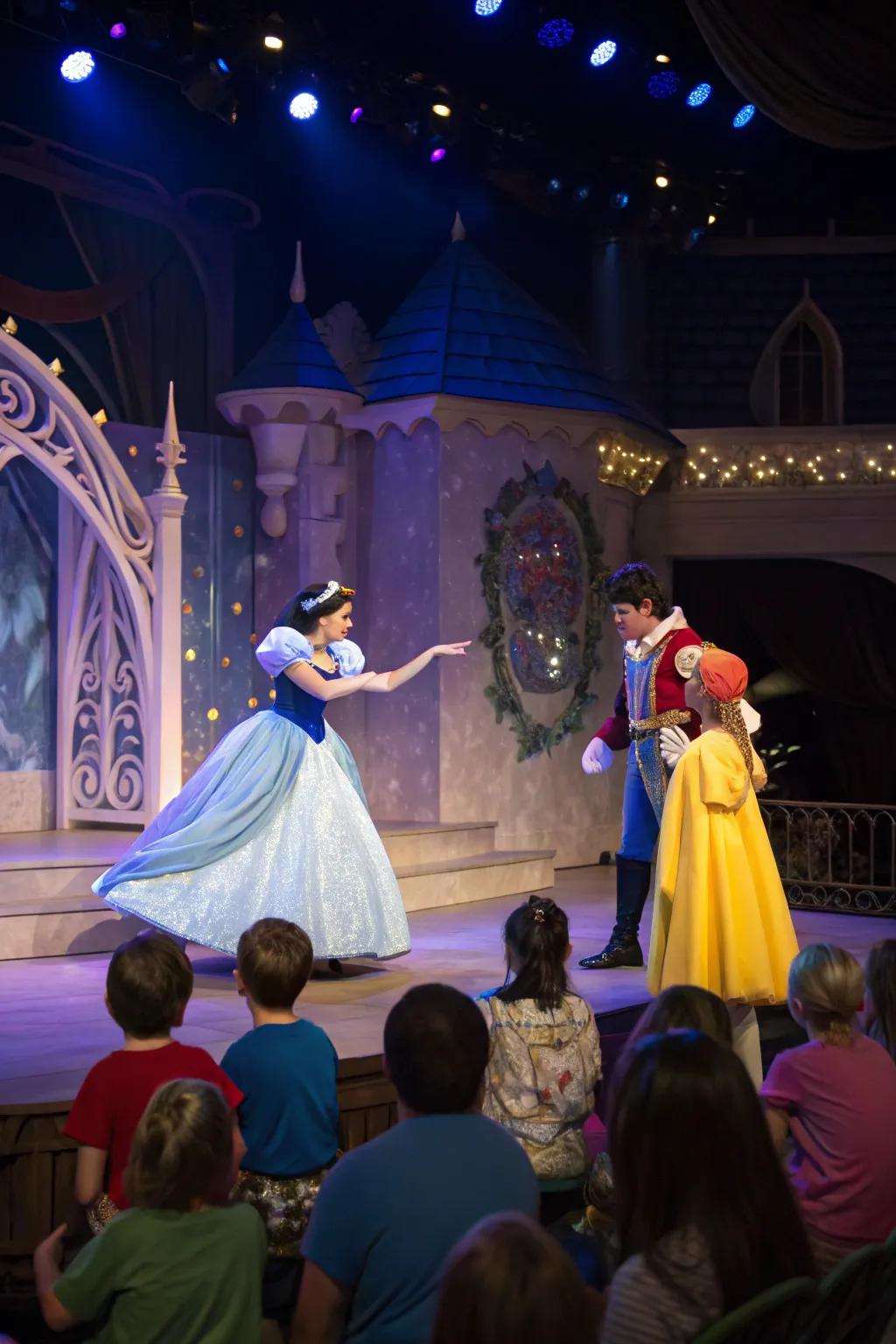 A captivating figurine performance bringing fairytales to life.