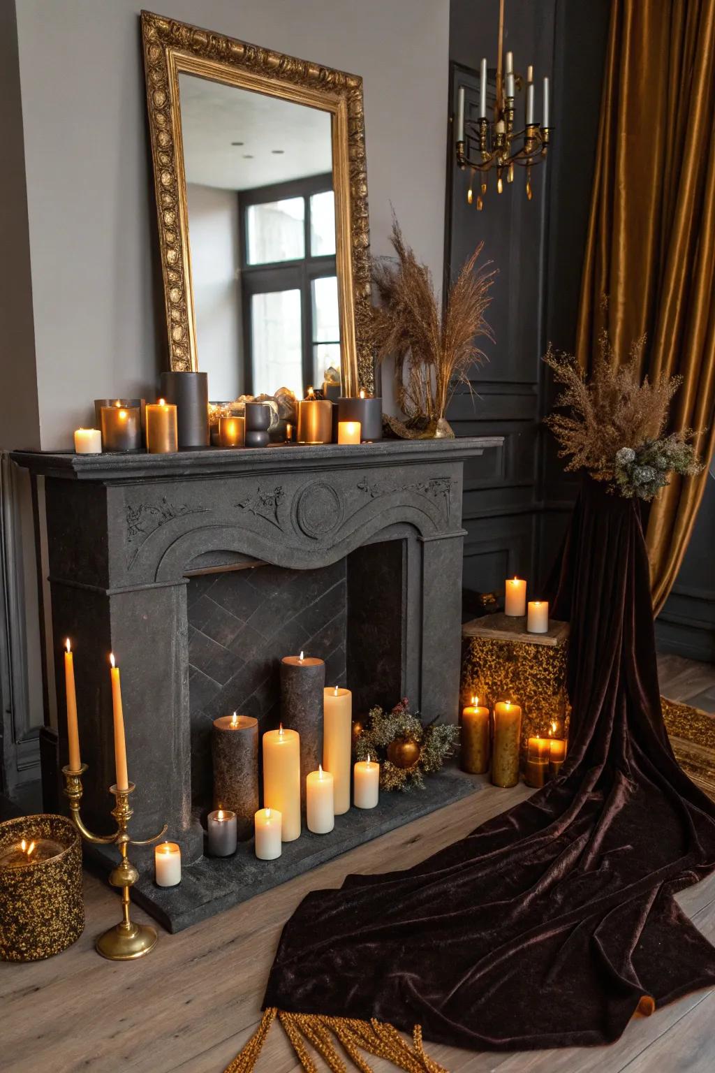 Make a proclamation with extra-large lights and bold décor.