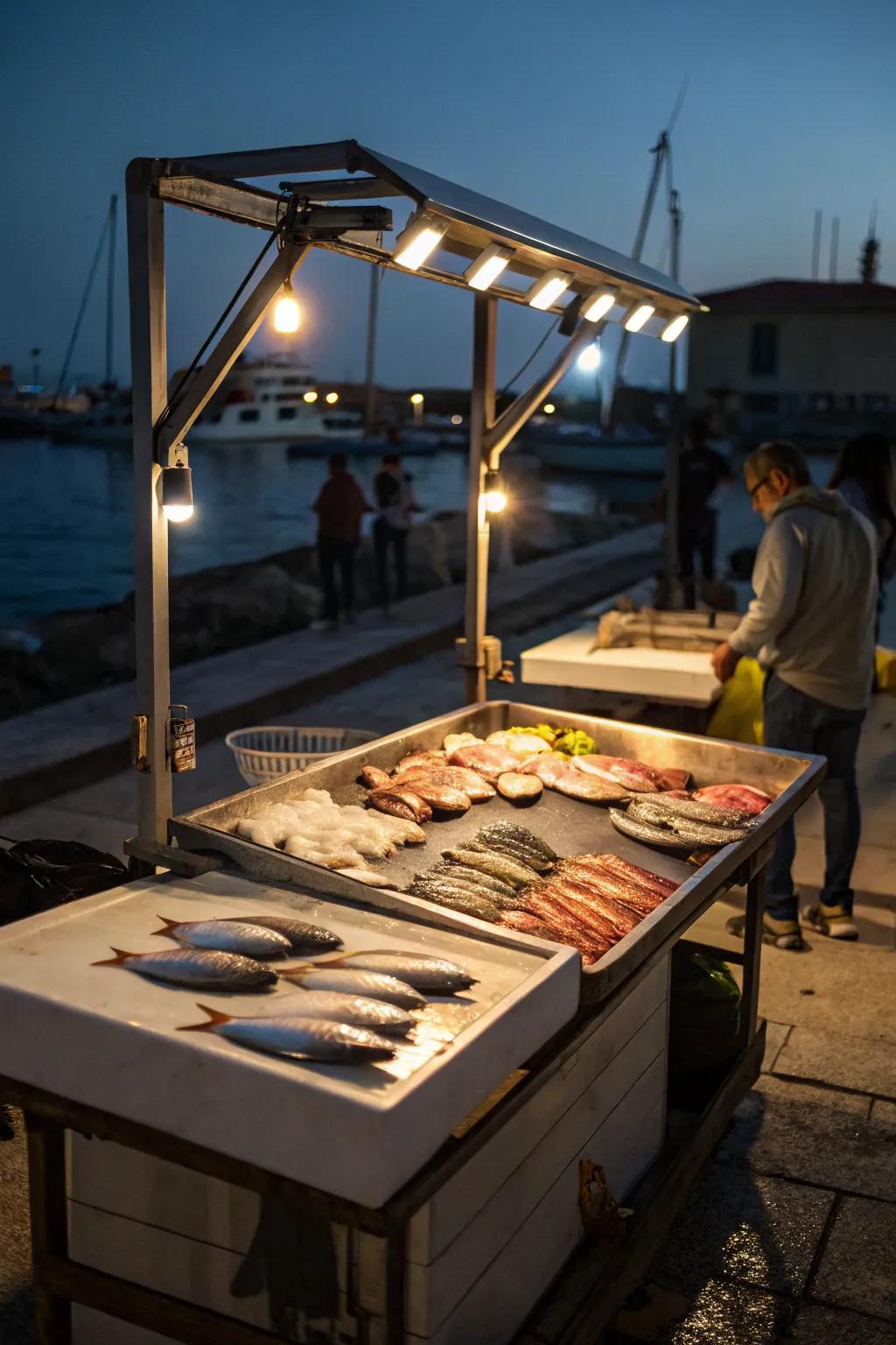 Eco-smart lighting for those evening cleaning times.