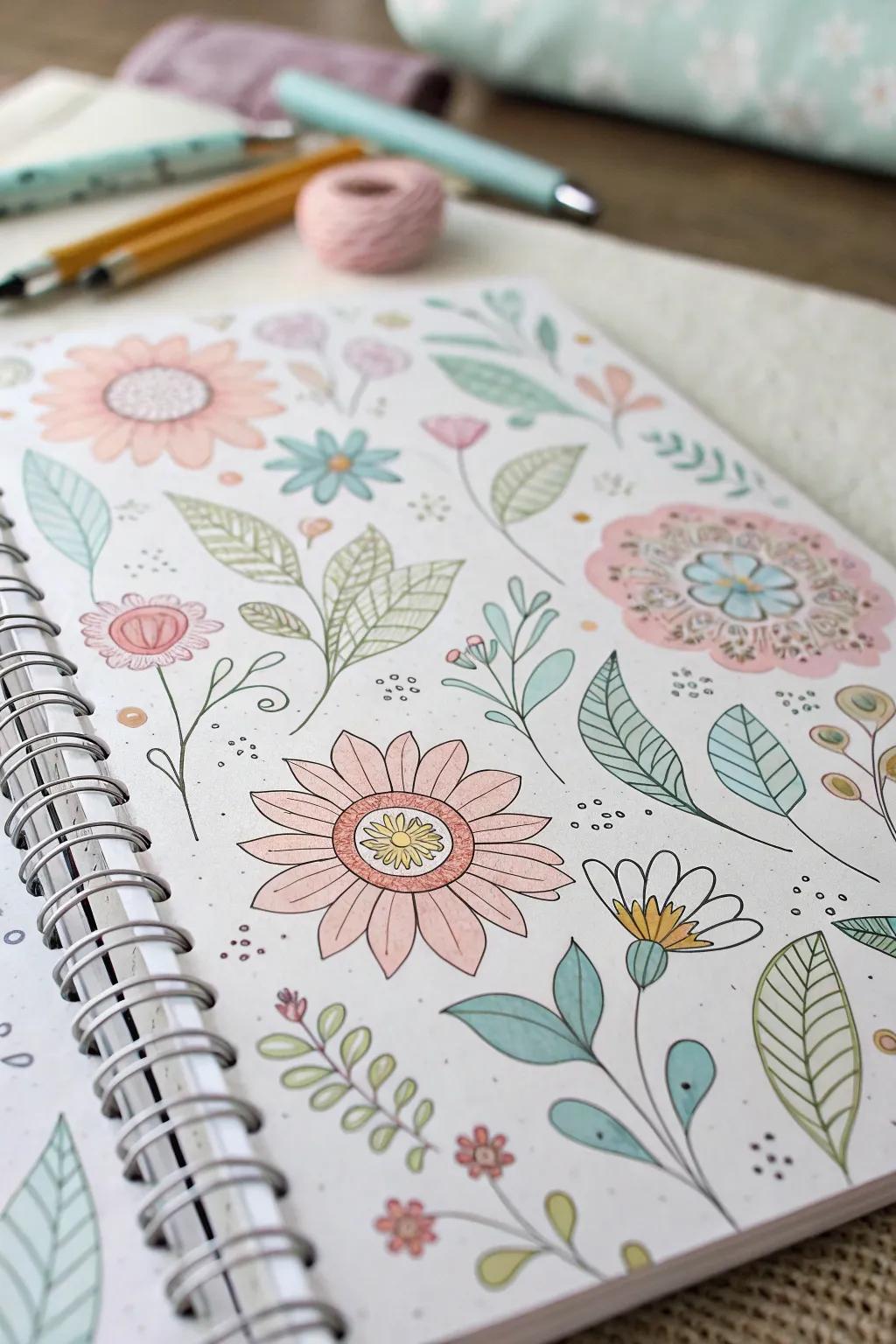 Light tone florals offer a soft, soothing aesthetic.