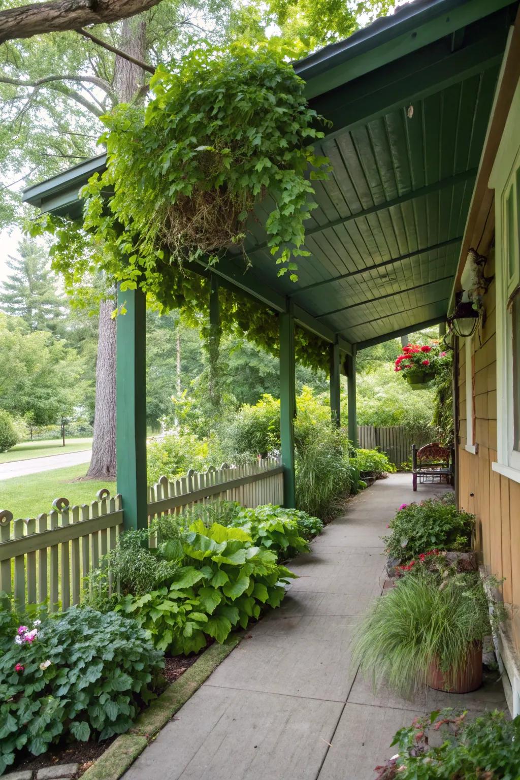 A green roof brings nature to your doorstep, creating an eco-friendly space.