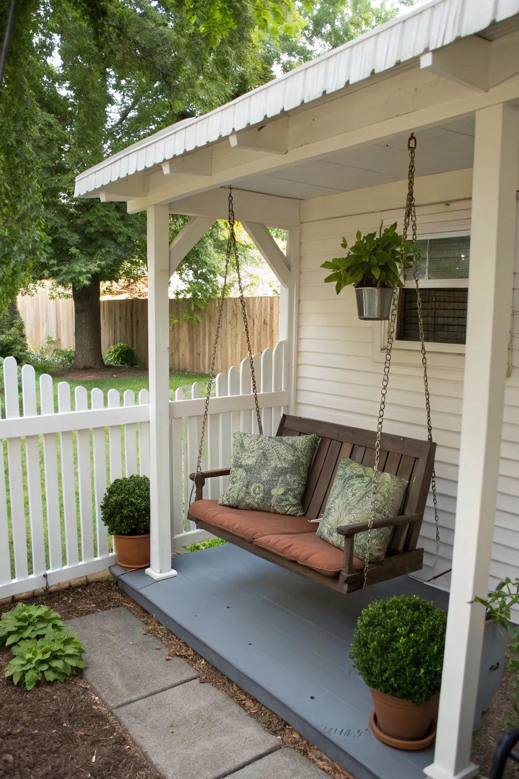 Make the most of small spaces with compact swing designs.