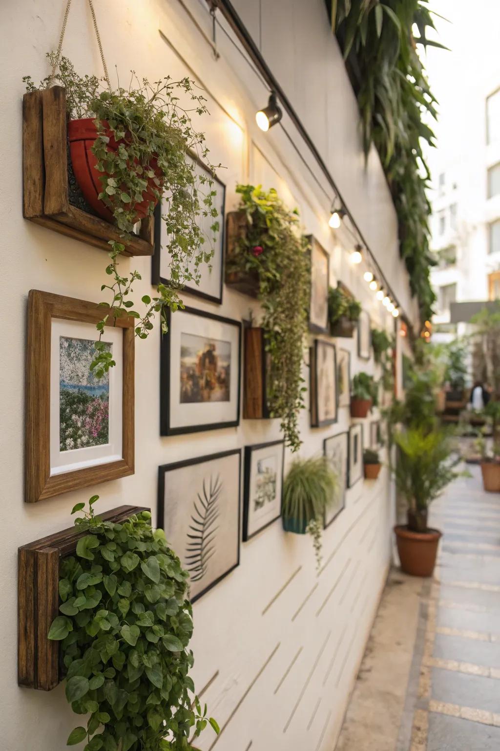 Breathe life into your gallery with plants.