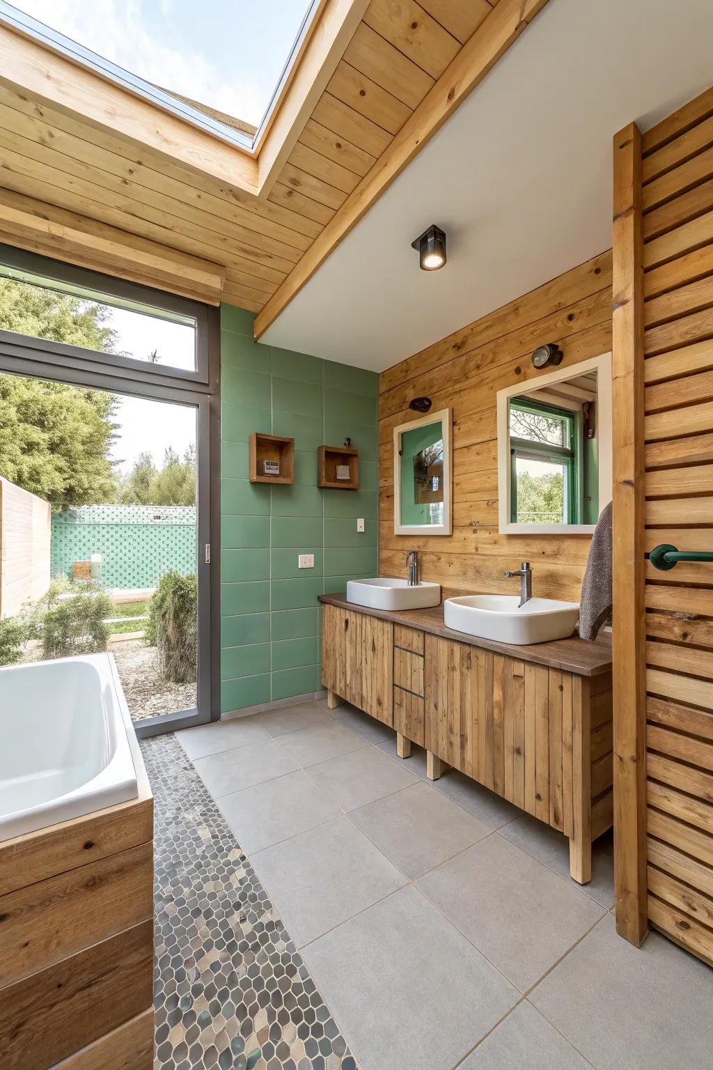 Sustainable materials offer a stylish, eco-friendly design option.