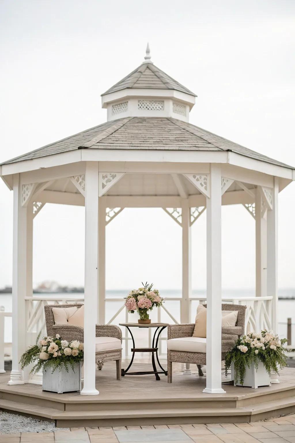 Minimalist decor fashions a serene and elegant space.