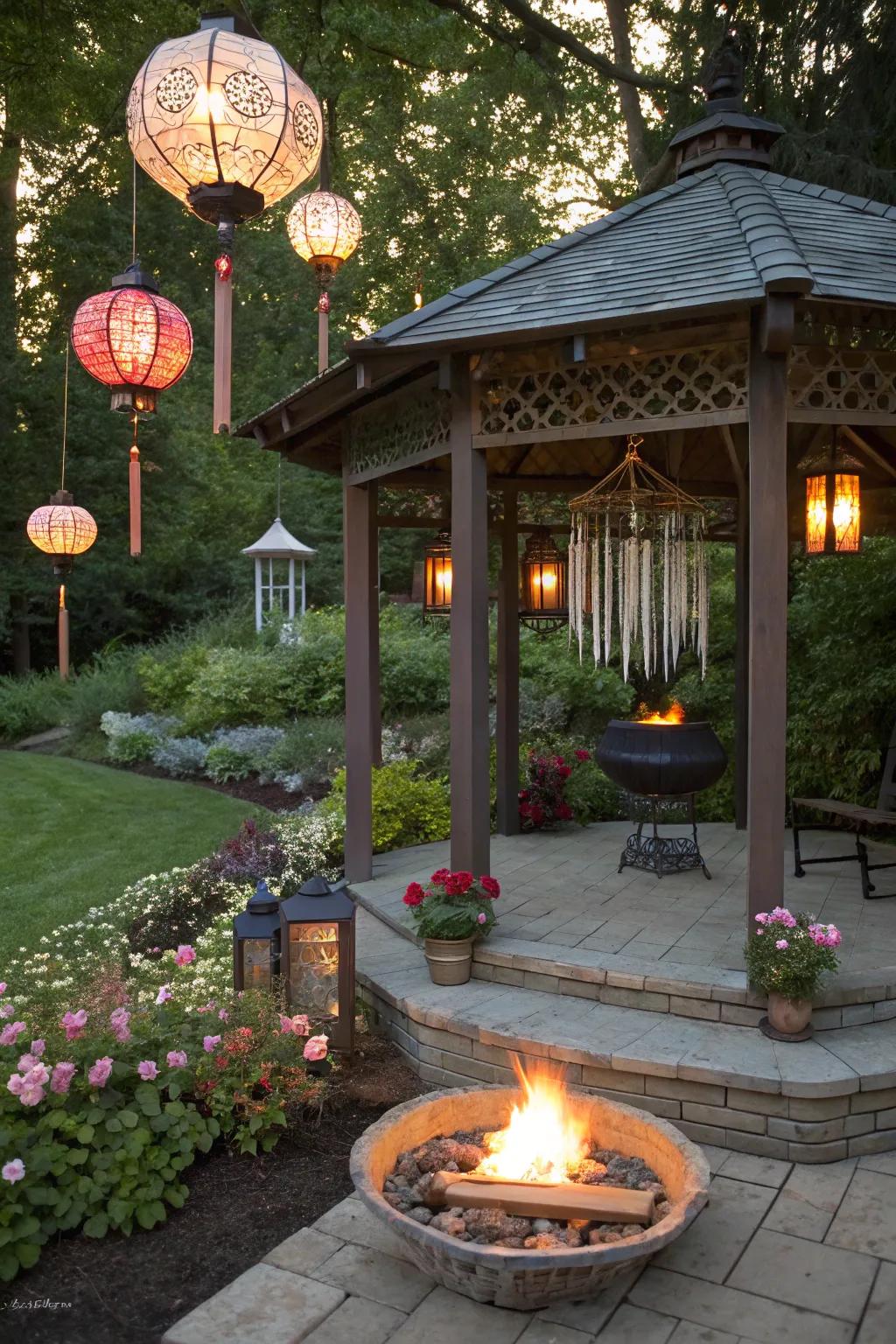 Fanciful embellishments infuse charm and playfulness into your area.