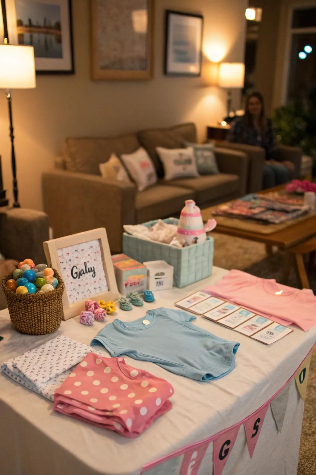 Interactive games keep guests enthusiastic and eager for the reveal.