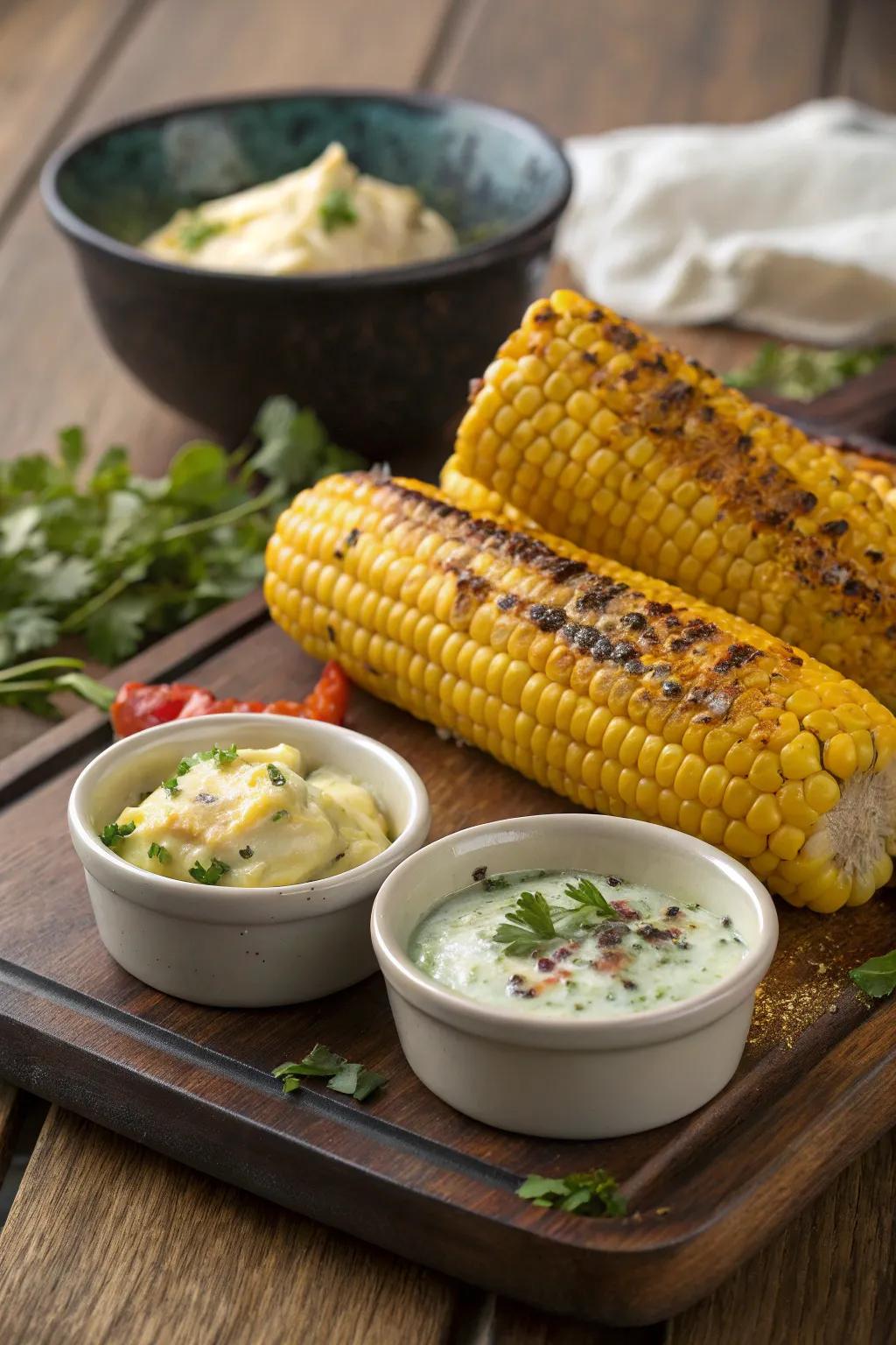 Flavored butters transform grilled corn into a thrilling side dish.