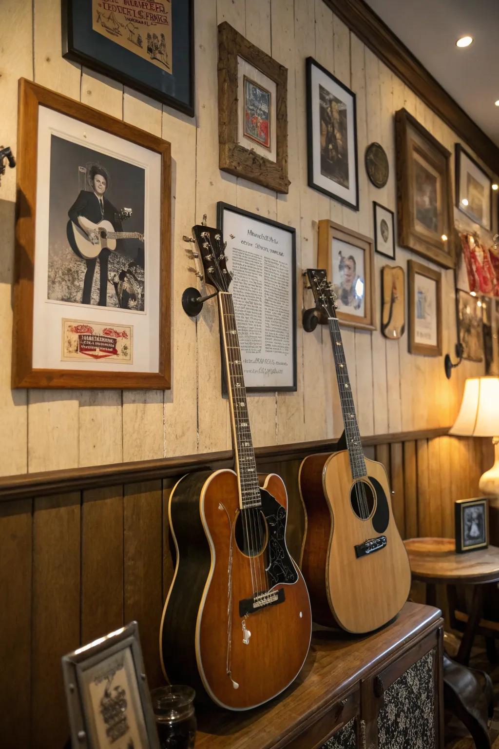 Instruments presented via vintage components, for a nostalgic sensation.