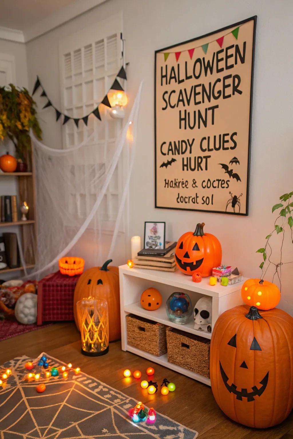 A sweet scavenger chase contributes playful adventure.