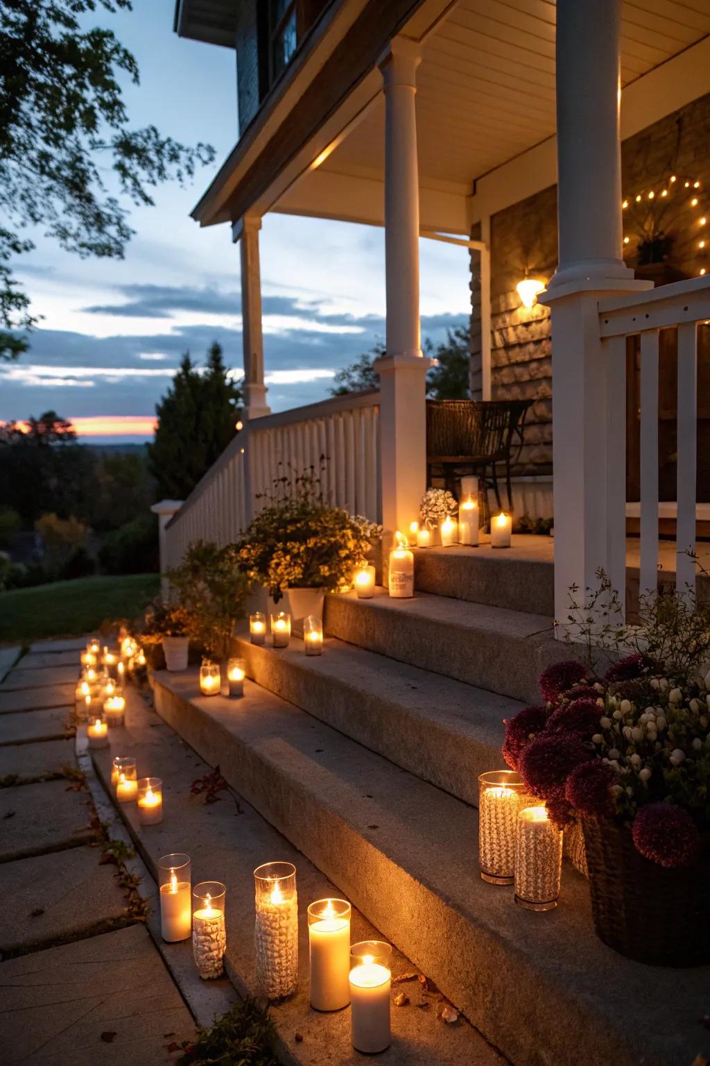Lighted appeal creates a warm, inviting shine.
