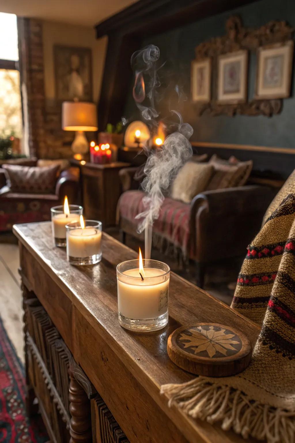 Smoky aromas introduce mystery and warmth to your speakeasy.