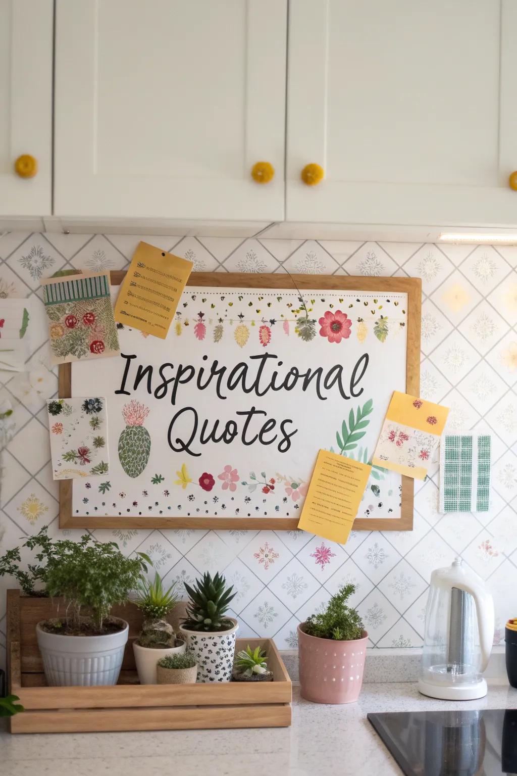 Inspire daily through uplifting excerpts onto your notice board.