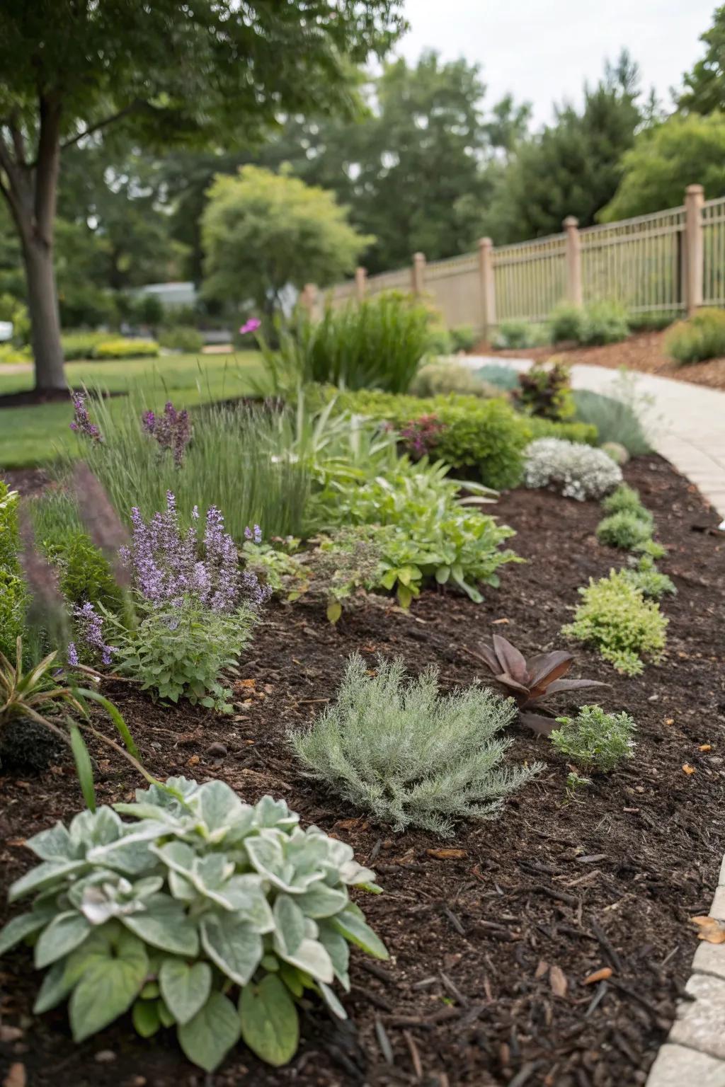 Ground cover gardens: neat, tidy, and easy to keep up.