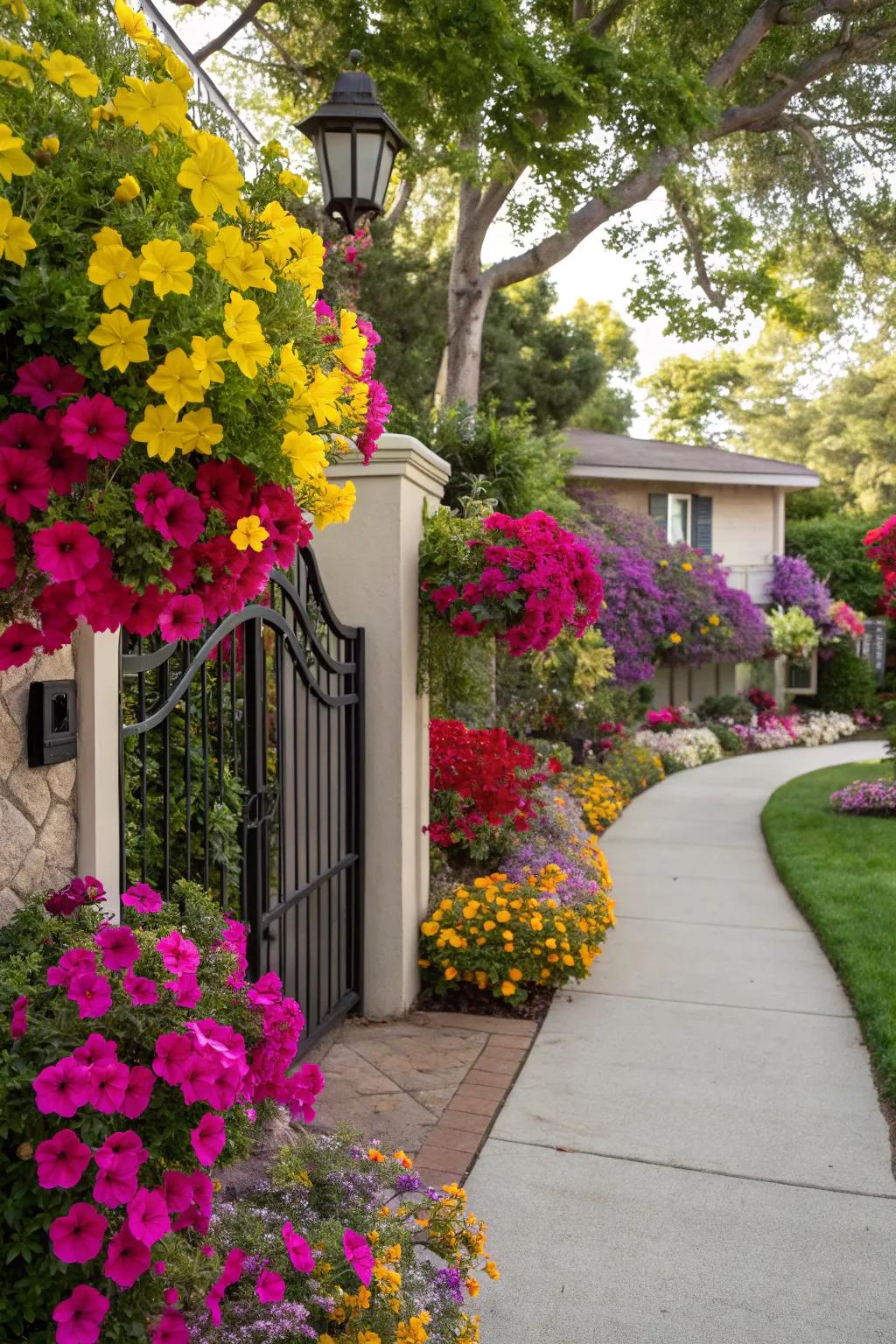 Bold colors creating an entrance to remember.