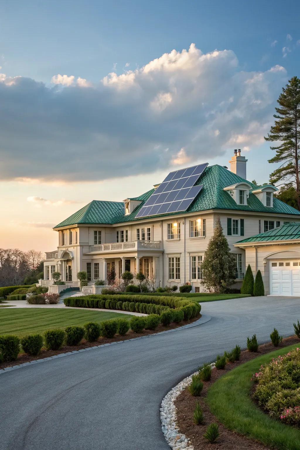Eco-conscious characteristics that serve to enhance efficiency while fusing with nature.
