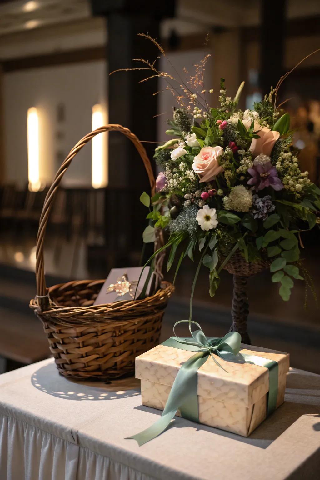 A mysterious May basket ready to surprise and enchant.