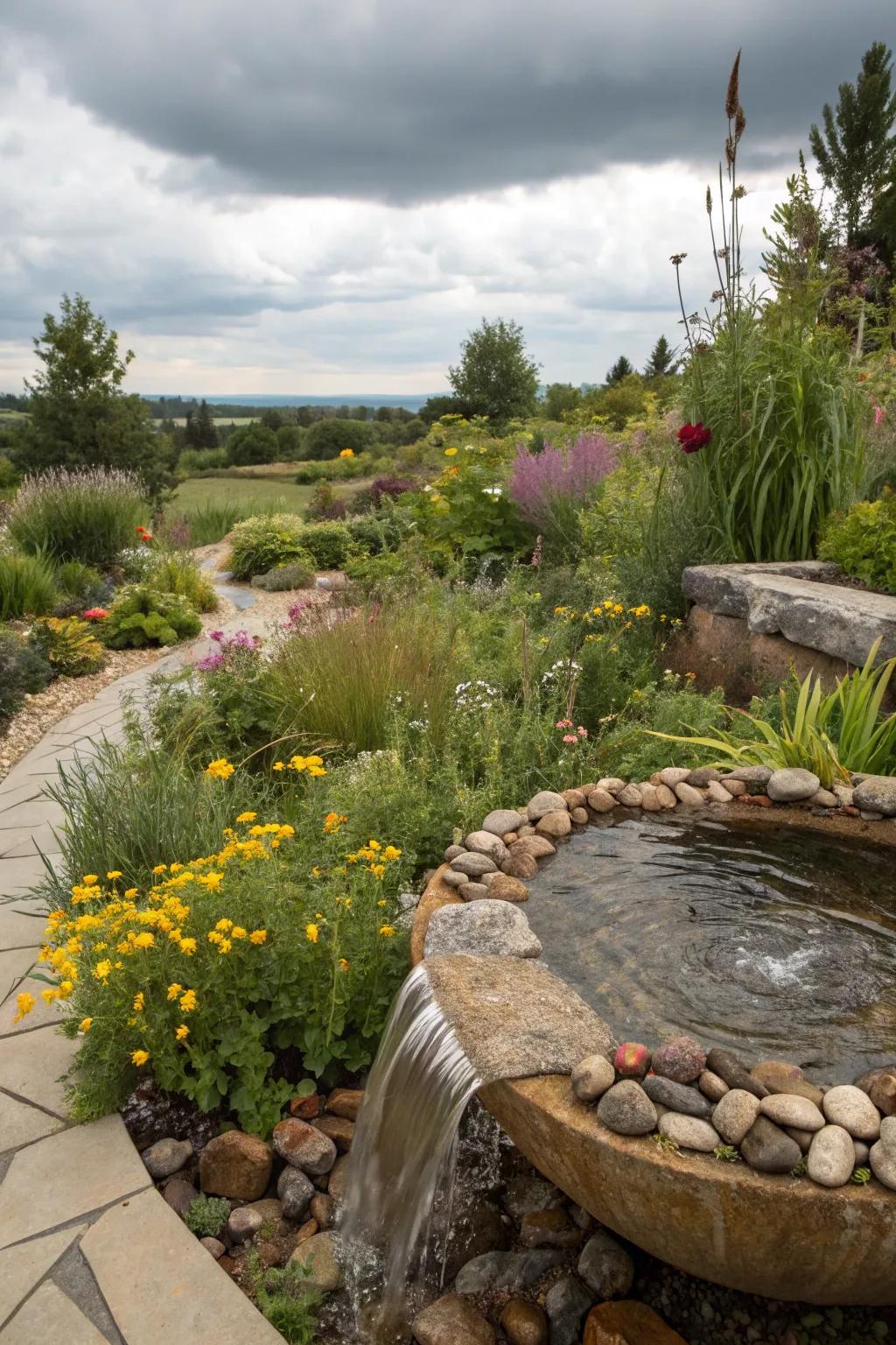 Precipitation gardens deliver ecological advantages and aesthetic appeal.