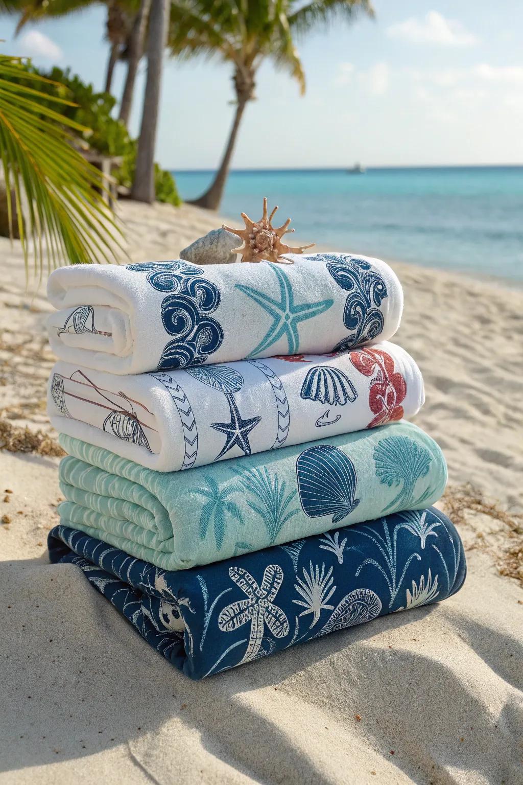 Personalized shoreline wraps that make for thoughtful and practical gifts.