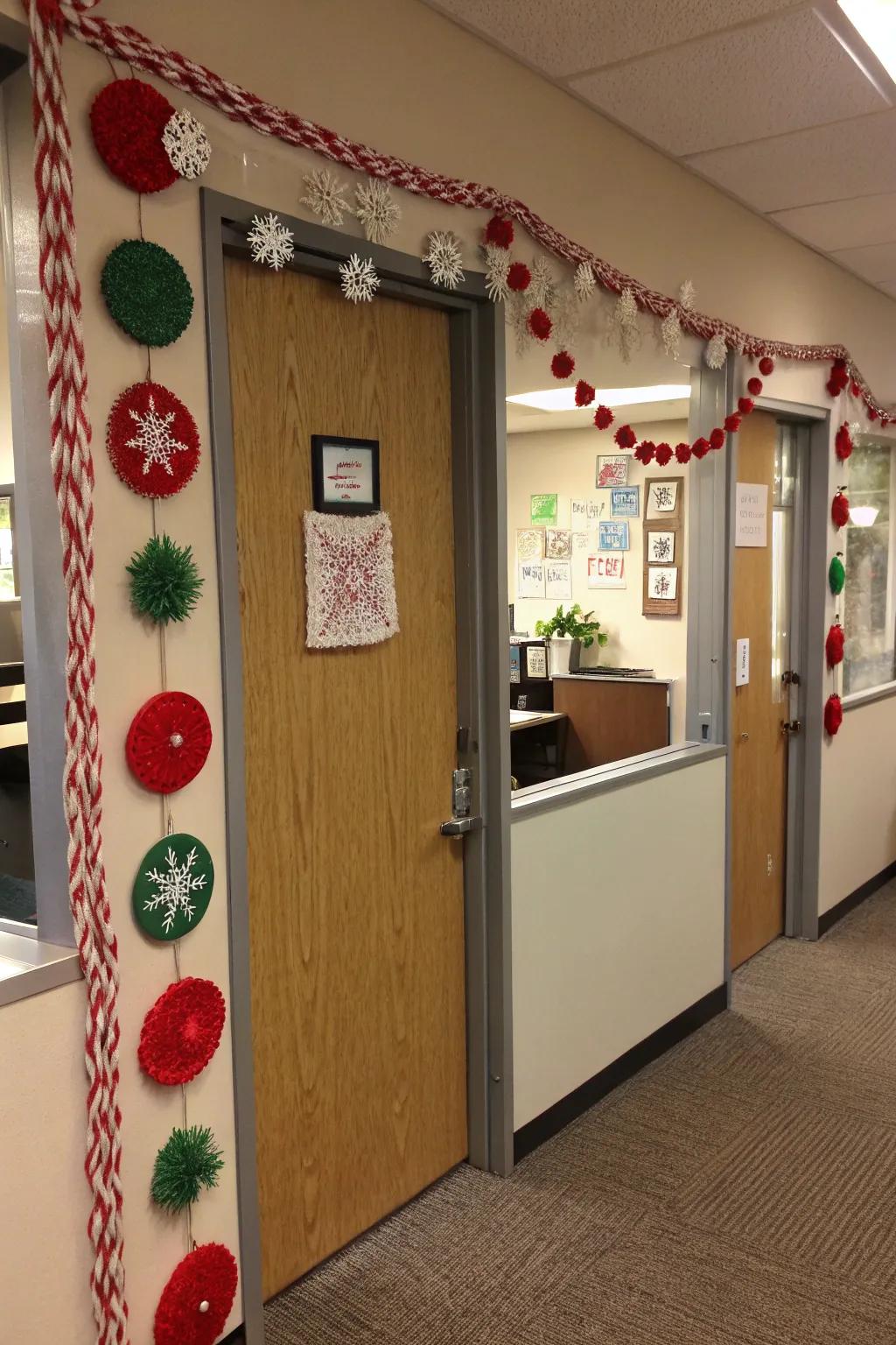 Append a personal impression through a Handmade Holiday entrance.