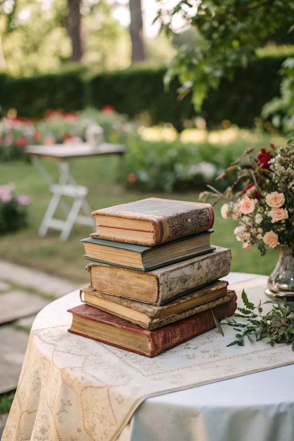 Hardbacks provide a unique and personal decorative element.