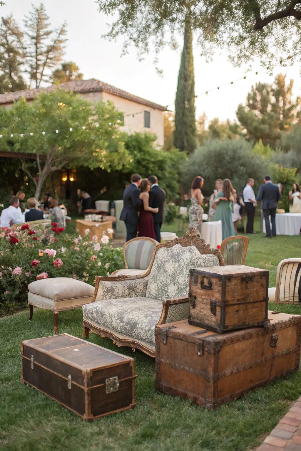 Classic furniture lends singular charm and individuality.