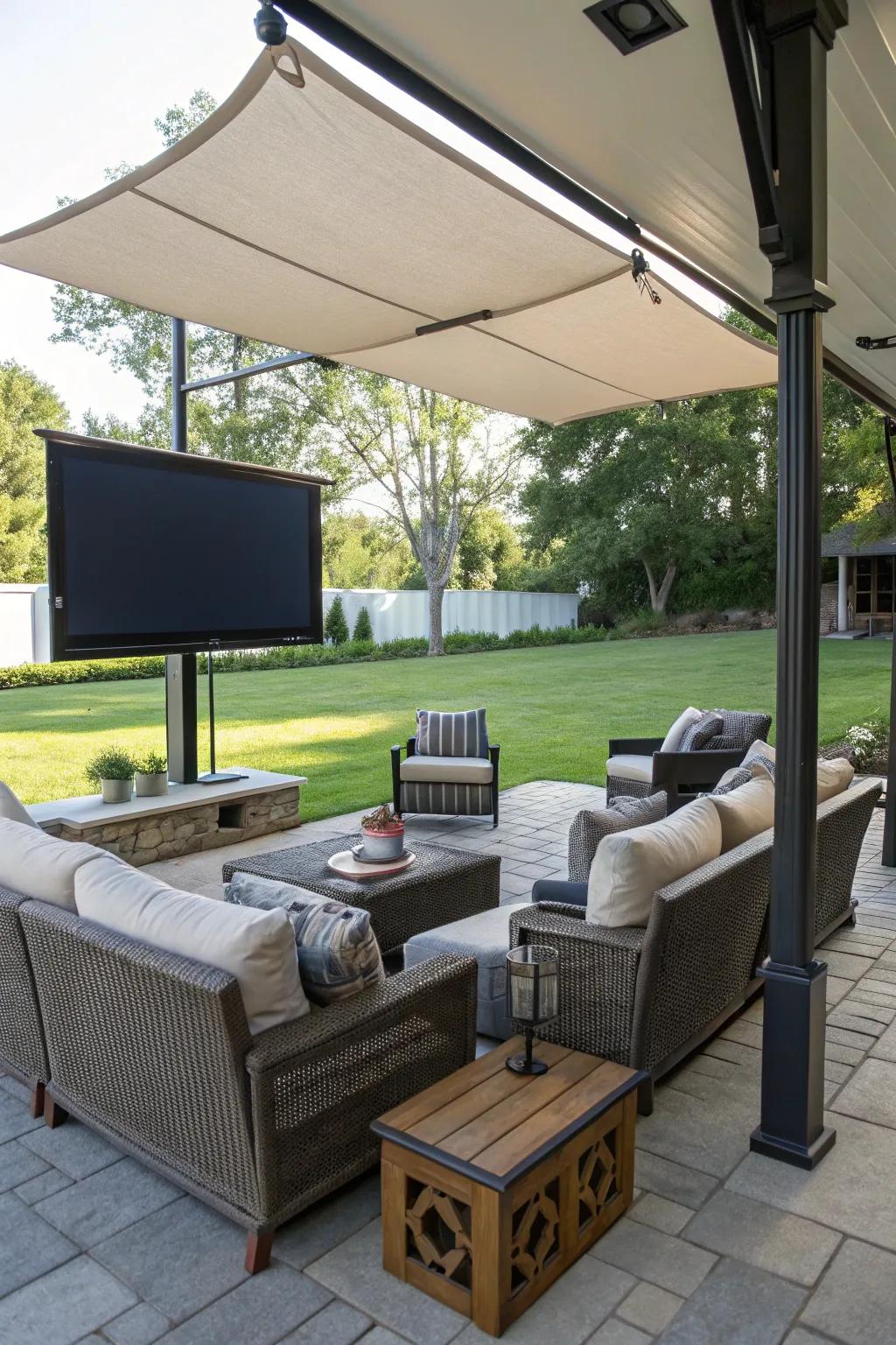 Sun management helps maintain optimal screen visibility even in bright conditions.