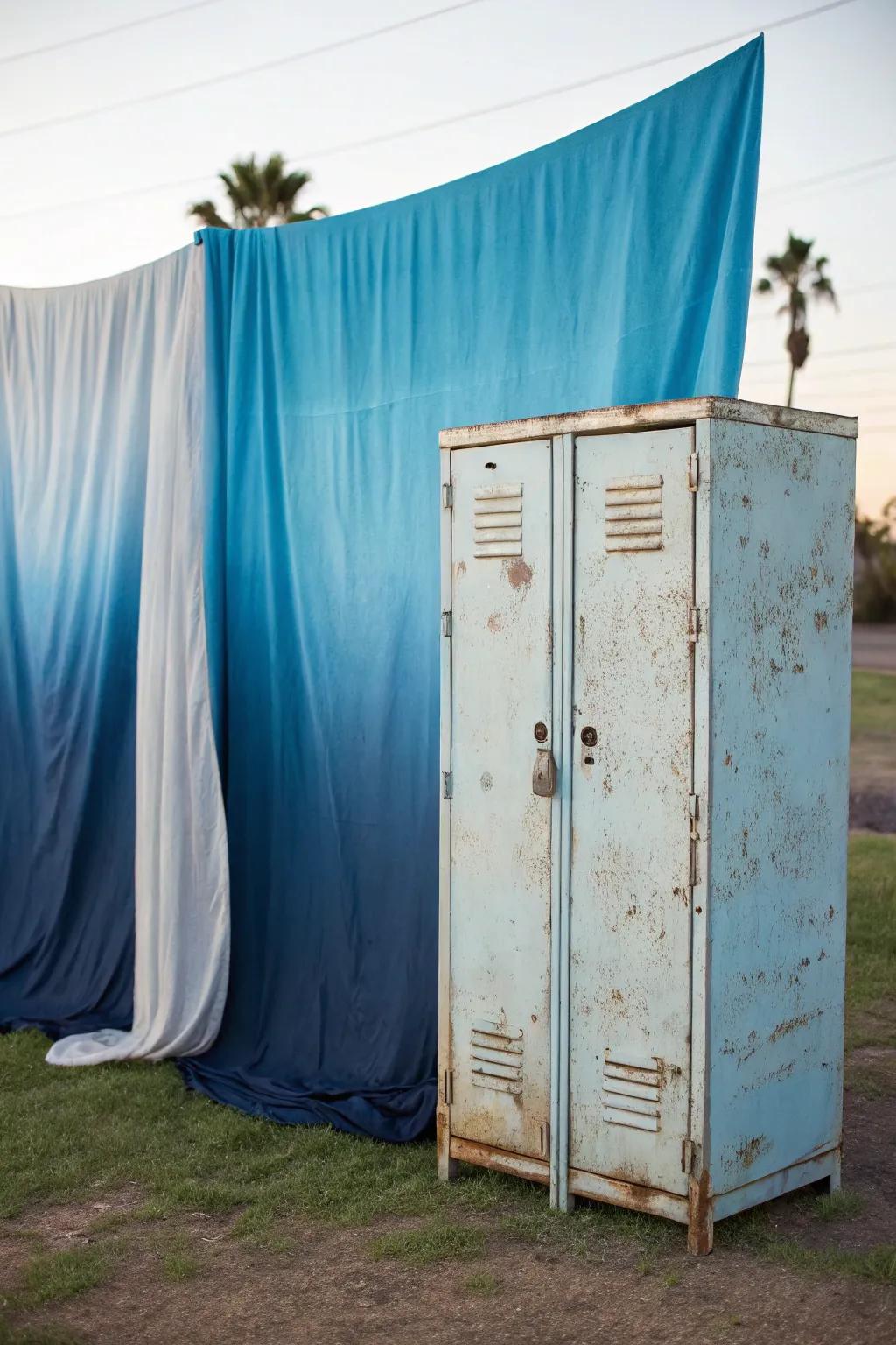 Adapt your locker through a textile backdrop.