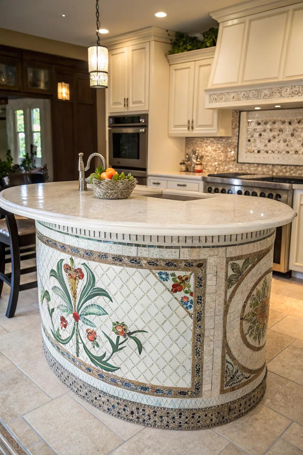 Artistic elements can elevate the kitchen.