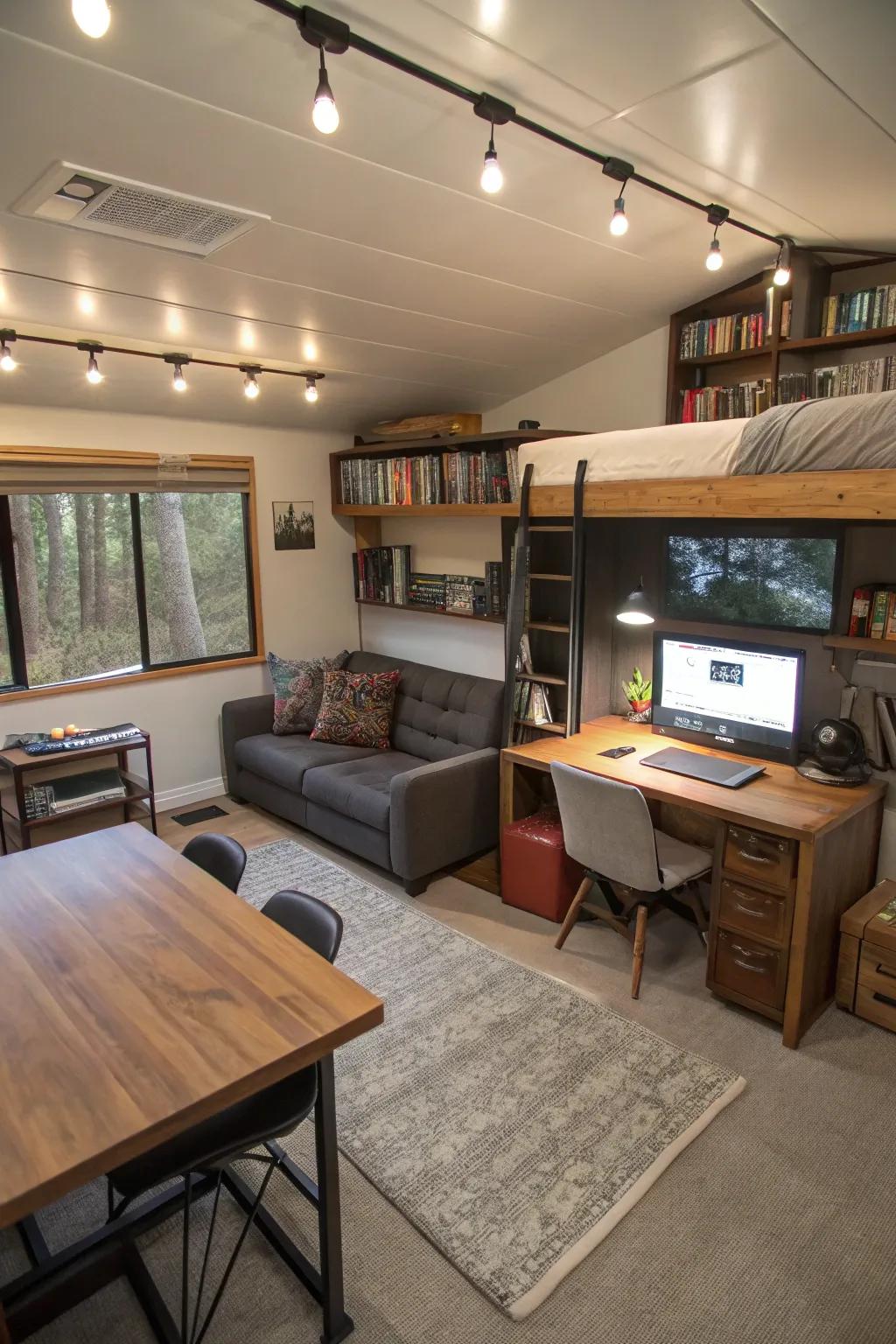 A multi-functional space always fits your needs.