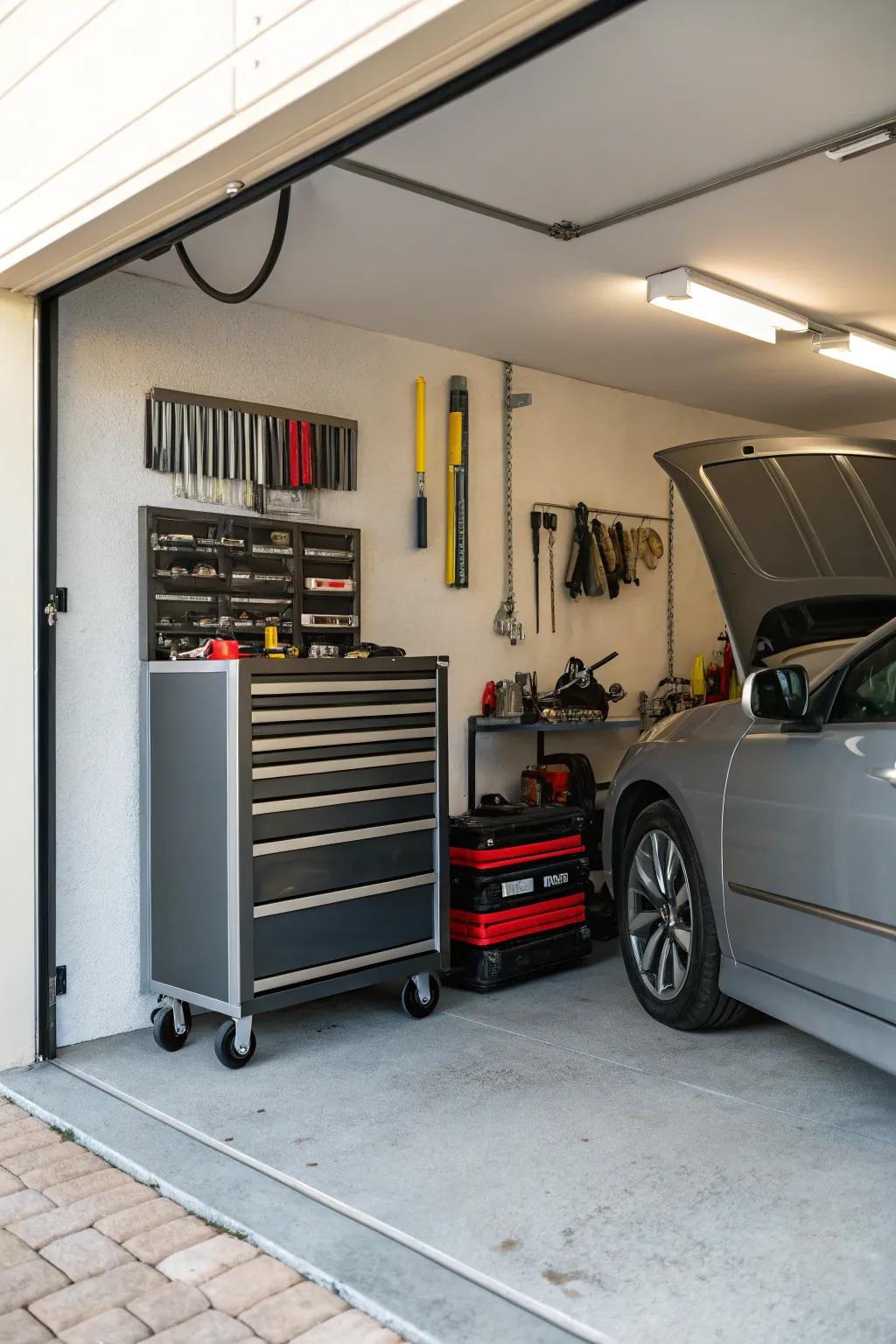 Tool chests will keep your tools ready when you need them.