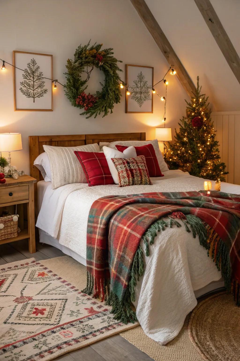 Seasonal decor keeping the room vibrant and renewed.