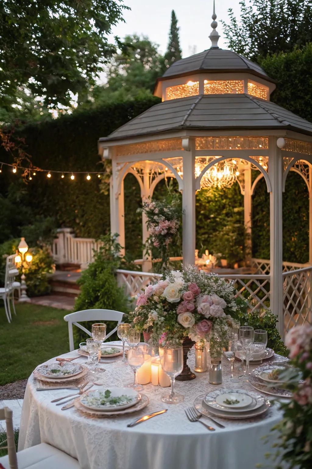 Host delightful get-togethers in a garden party space.