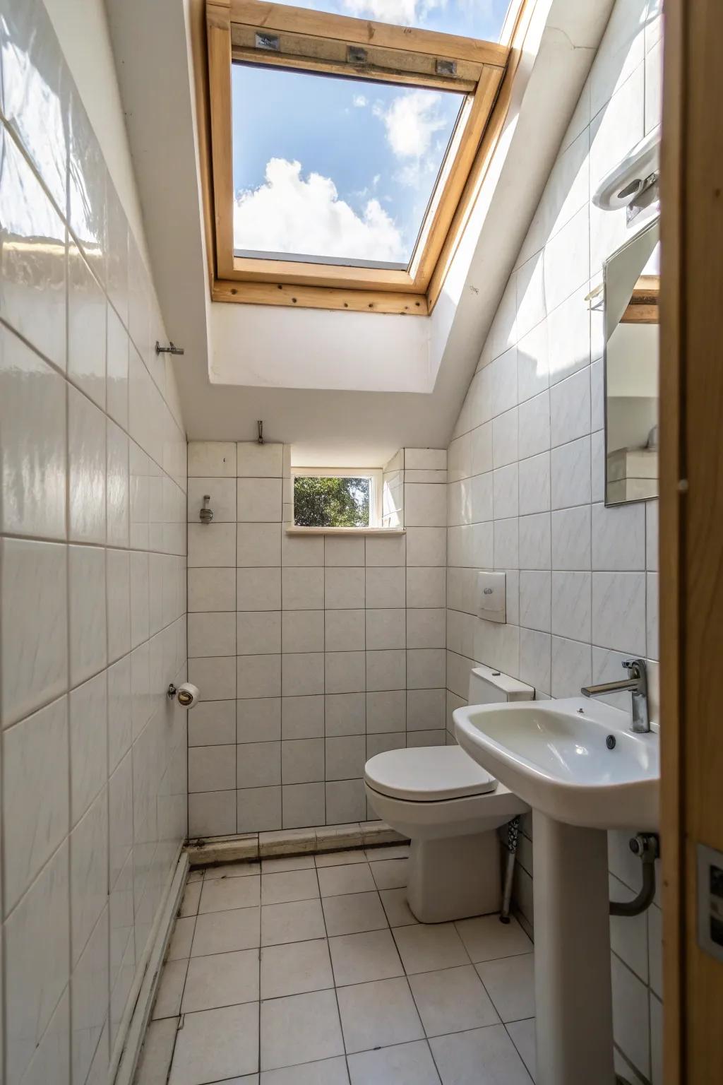 Illumination orifices brighten lavatories through intrinsic luminance.