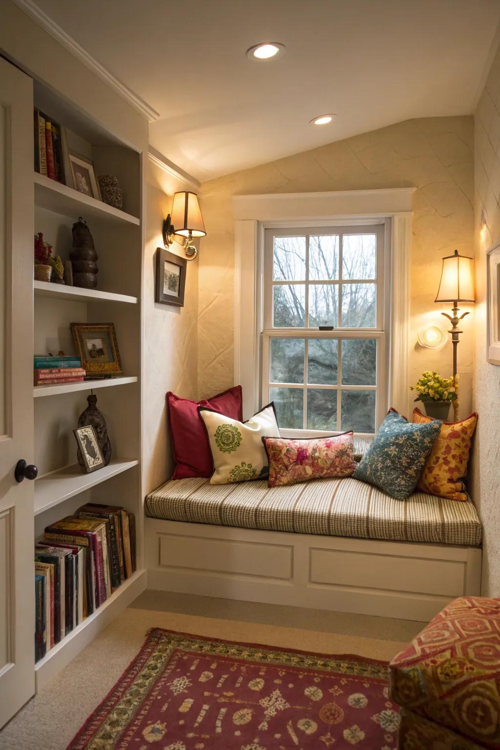 Save space with chairs built in.
