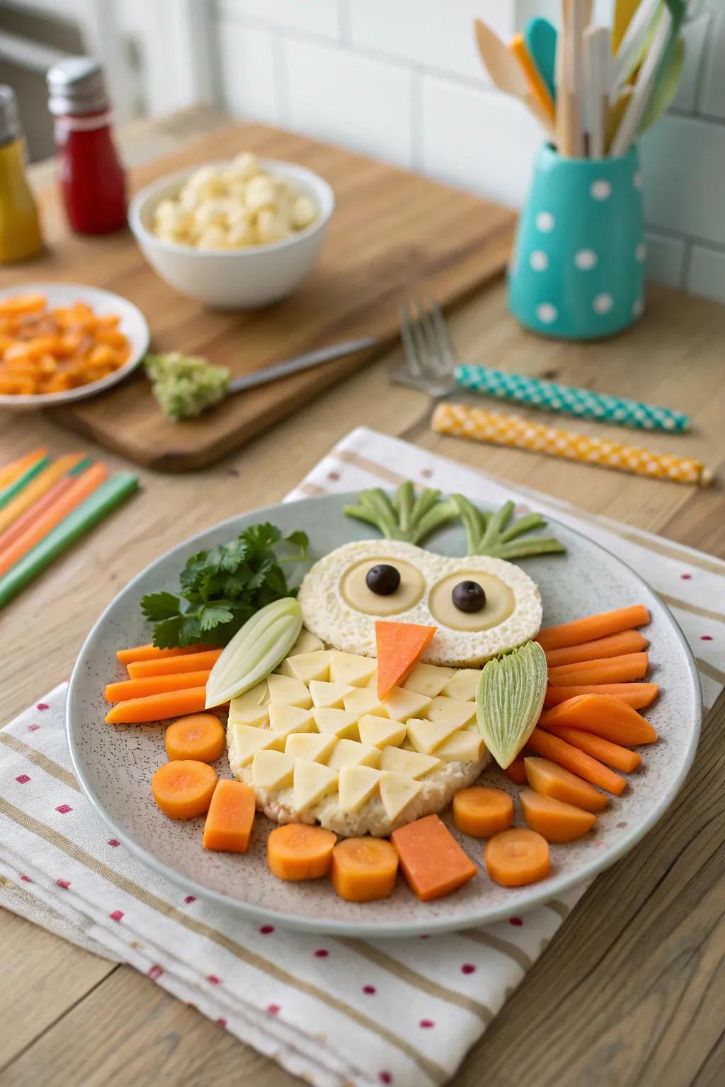 A playful owl presentation that's sure to impress.