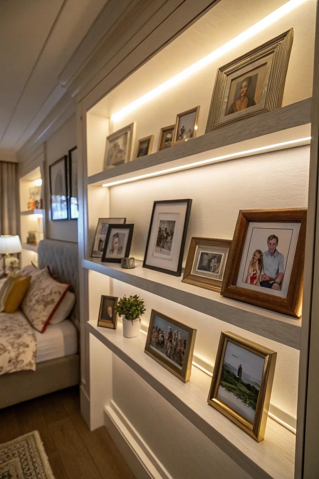 Personal photos infuse your space with joy and a sense of personal history.