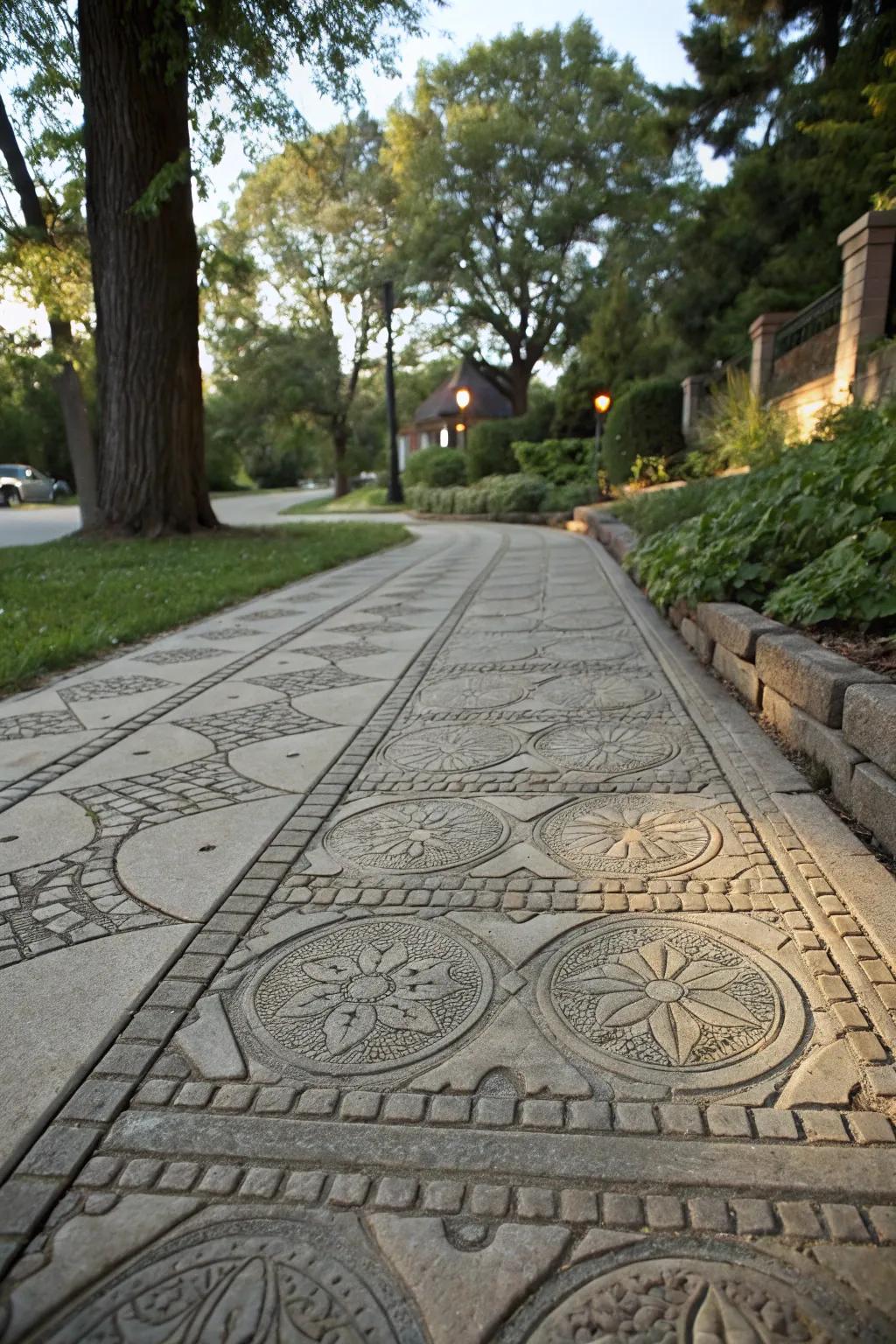 Bring back nostalgia with vintage-style walkways.