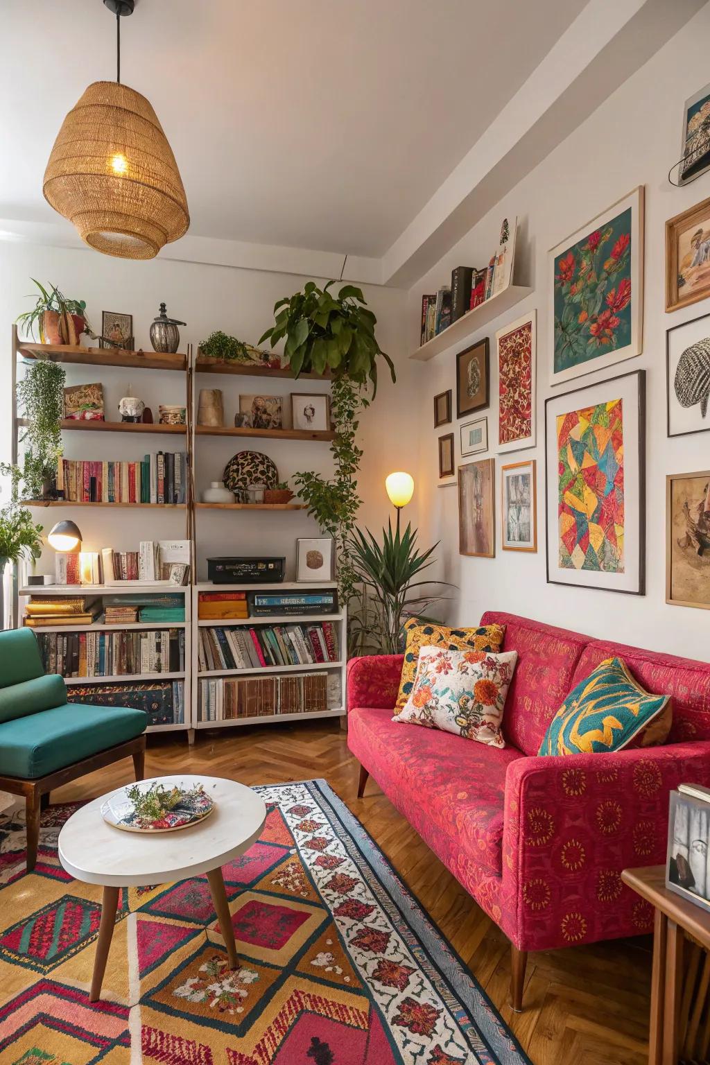 Maximalist decor can be harmonious.